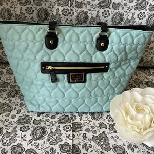 Betsey Johnson overnight bag  ( light blue )